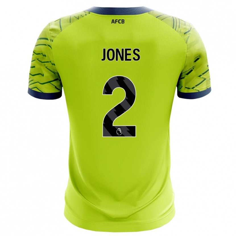 Danxen Børn Abby Jones #2 Grøn Gul Målmandstrøje 2025/26 Trøje T-shirt