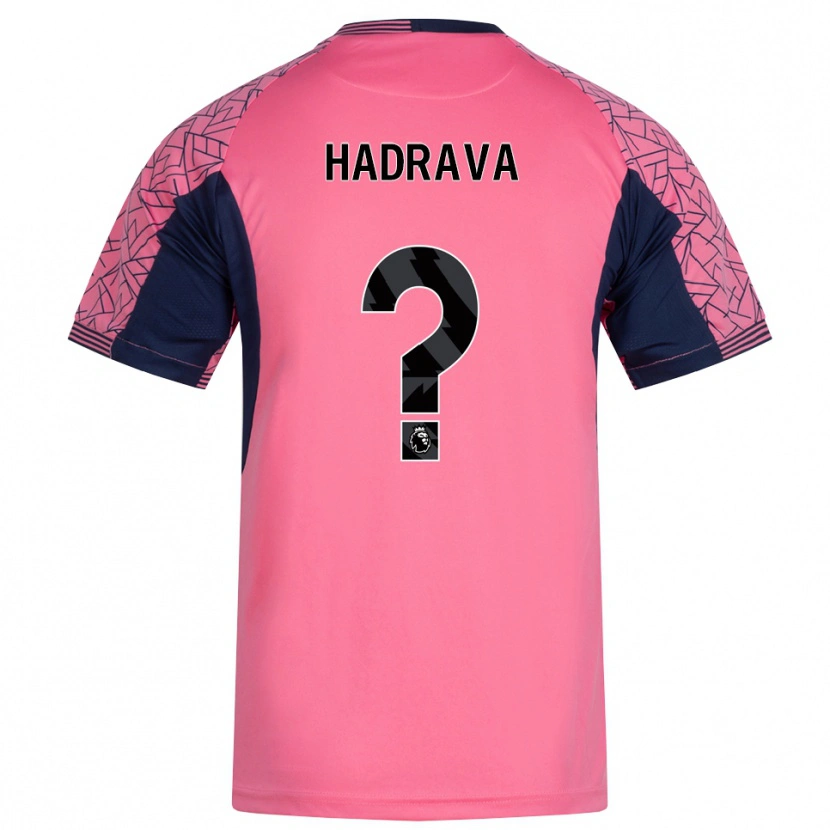 Danxen Børn Lily Hadrava #0 Pink Sort Målmandstrøje 2025/26 Trøje T-shirt