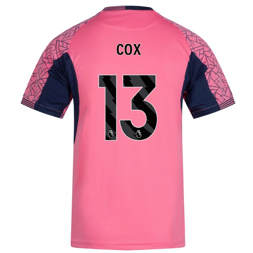 Danxen Børn Matthew Cox #13 Pink Sort Målmandstrøje 2025/26 Trøje T-shirt