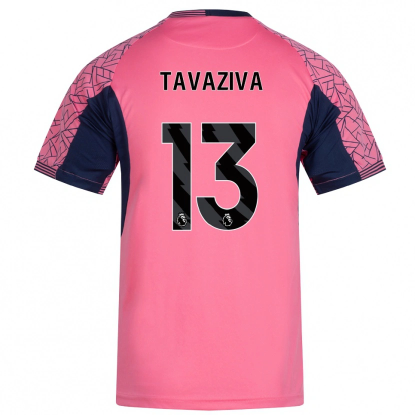 Danxen Børn Marley Tavaziva #13 Pink Sort Målmandstrøje 2025/26 Trøje T-shirt