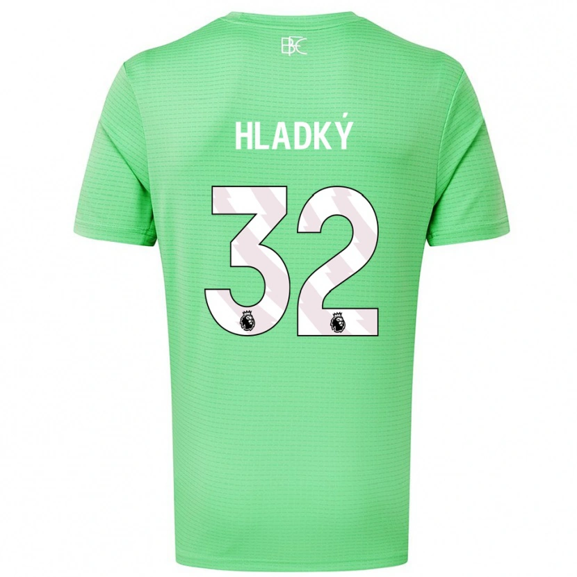 Danxen Børn Vaclav Hladky #32 Medium Grøn Målmandstrøje 2025/26 Trøje T-shirt