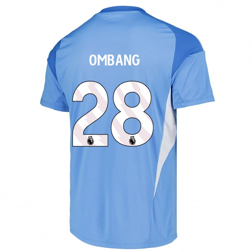 Danxen Børn Darryl Ombang #28 Himmelblå Hvid Målmandstrøje 2025/26 Trøje T-shirt