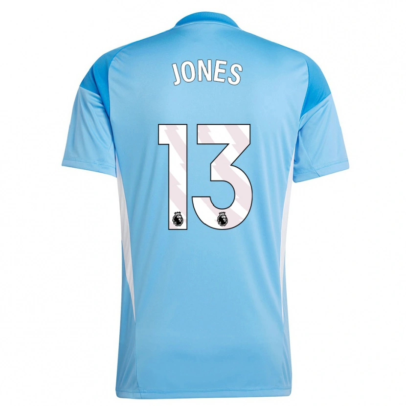 Danxen Børn Tyler Jones #13 Blå Hvid Målmandstrøje 2025/26 Trøje T-shirt