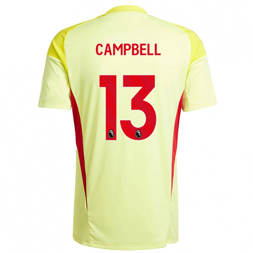 Danxen Børn Luke Campbell #13 Lysegul Orange Målmandstrøje 2025/26 Trøje T-shirt
