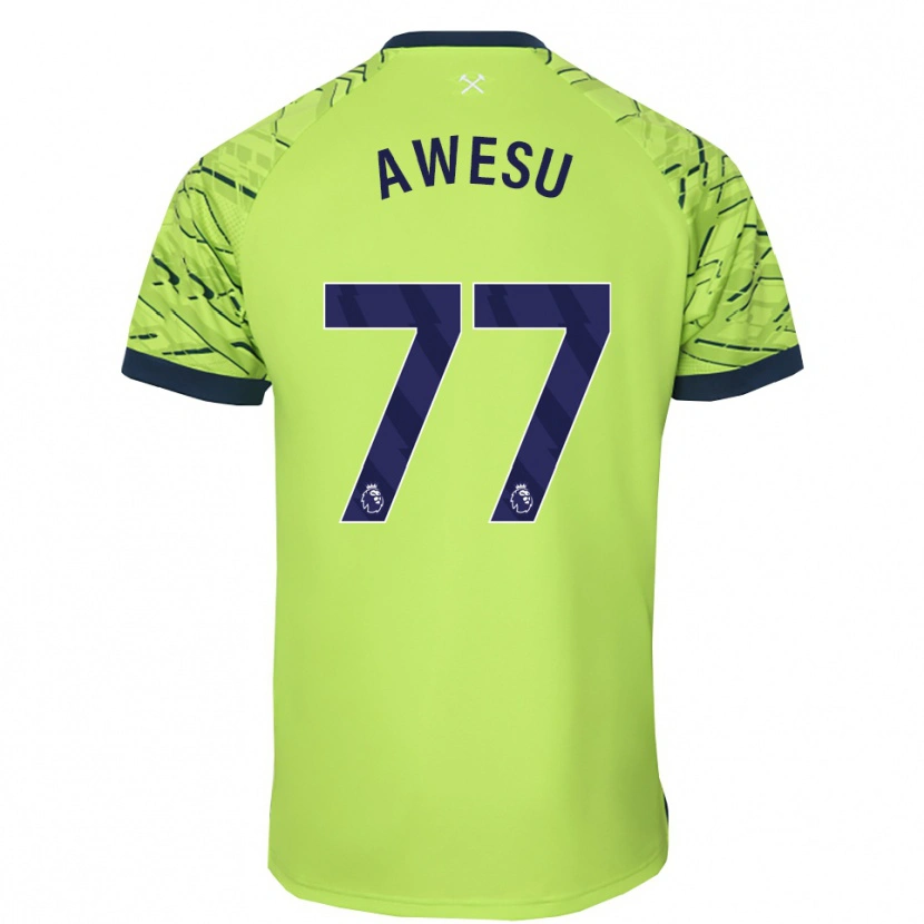 Danxen Børn Lanre Awesu #77 Fluorescerende Grøn Målmandstrøje 2025/26 Trøje T-shirt