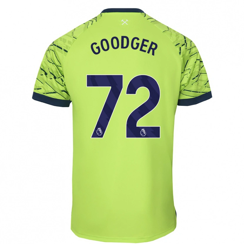 Danxen Børn Tommy Goodger #72 Fluorescerende Grøn Målmandstrøje 2025/26 Trøje T-shirt