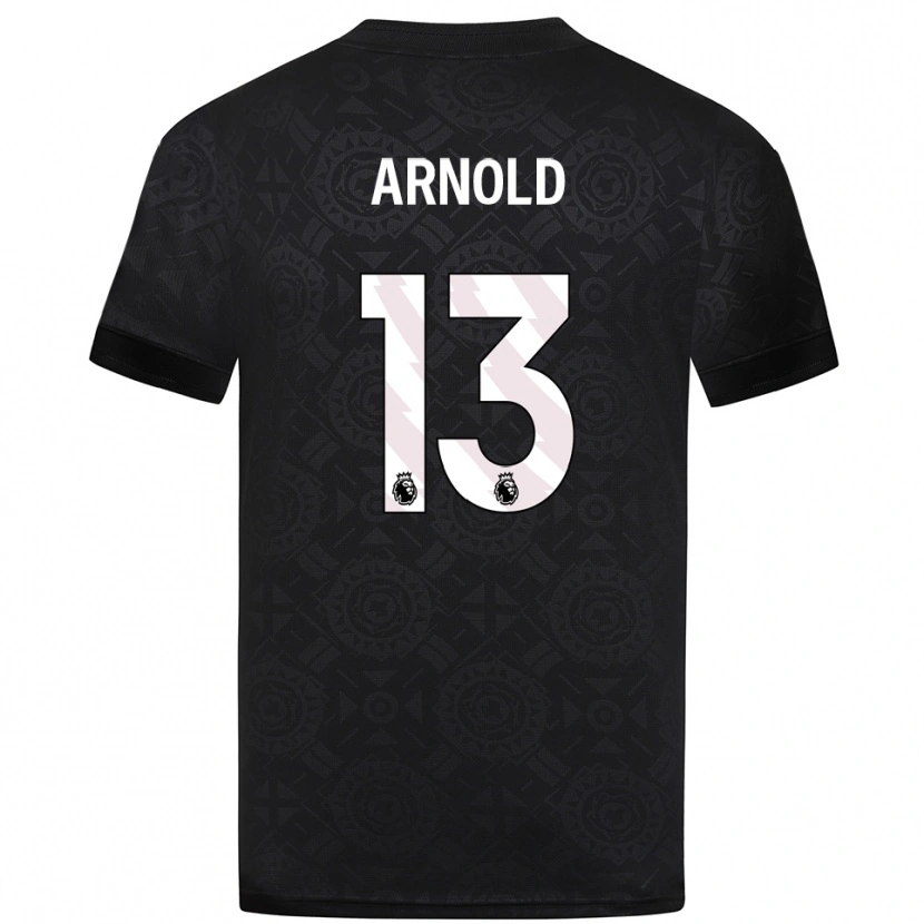 Danxen Børn Alfie Arnold #13 Sort Hvid Målmandstrøje 2025/26 Trøje T-shirt