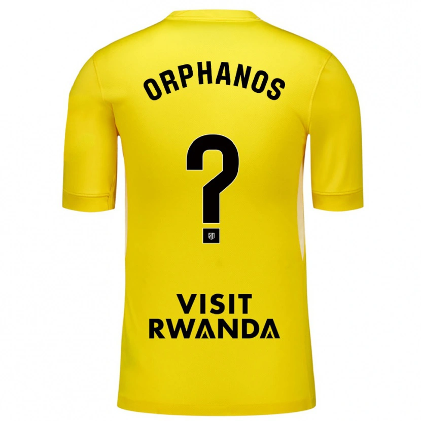 Danxen Børn Stamatis Orphanos #0 Gul Sort Målmandstrøje 2025/26 Trøje T-shirt