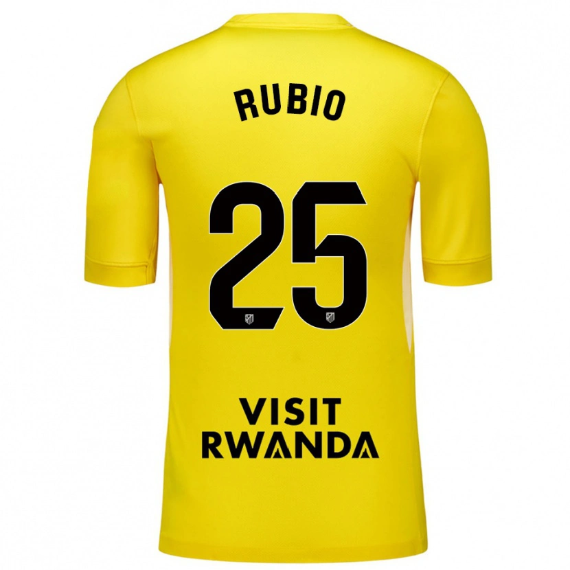 Danxen Børn Daniel Rubio #25 Gul Sort Målmandstrøje 2025/26 Trøje T-shirt