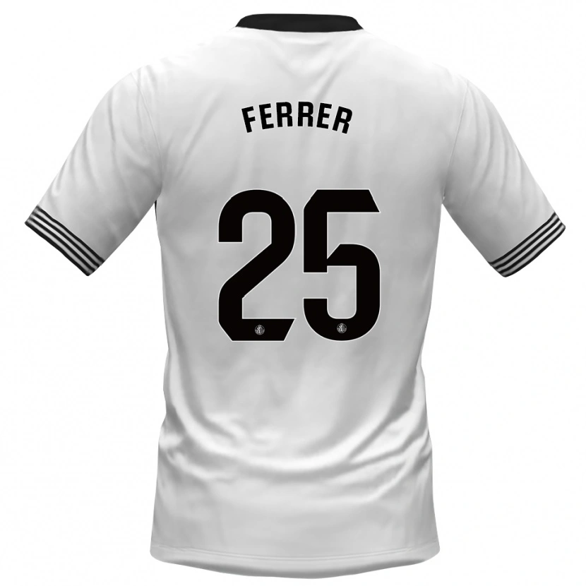 Danxen Børn Diego Ferrer #25 Hvid Sort Målmandstrøje 2025/26 Trøje T-shirt