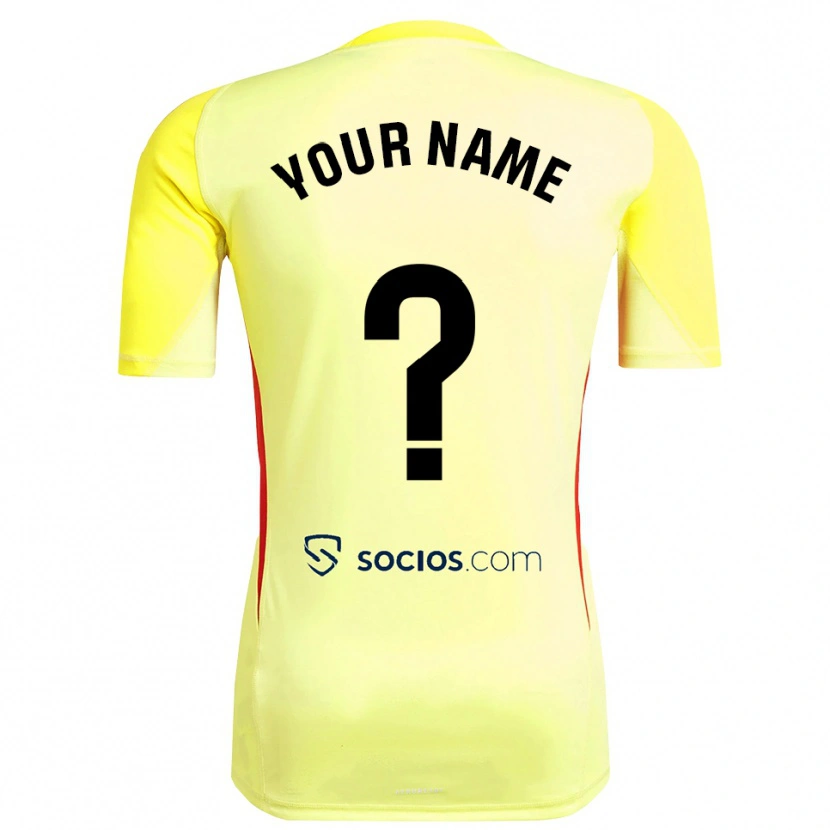 Danxen Børn Sevilla FC Gul Rød Sort Målmandstrøje 2025/26 Trøje T-shirt