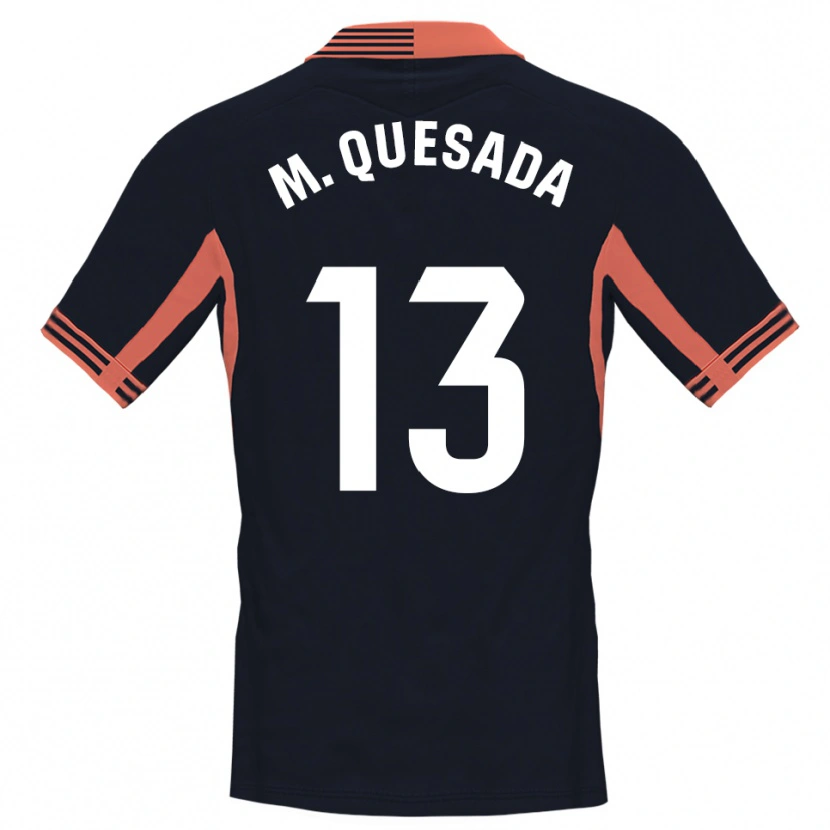 Danxen Børn Montserrat Quesada Carrasco #13 Sort Hvid Orange Målmandstrøje 2025/26 Trøje T-shirt