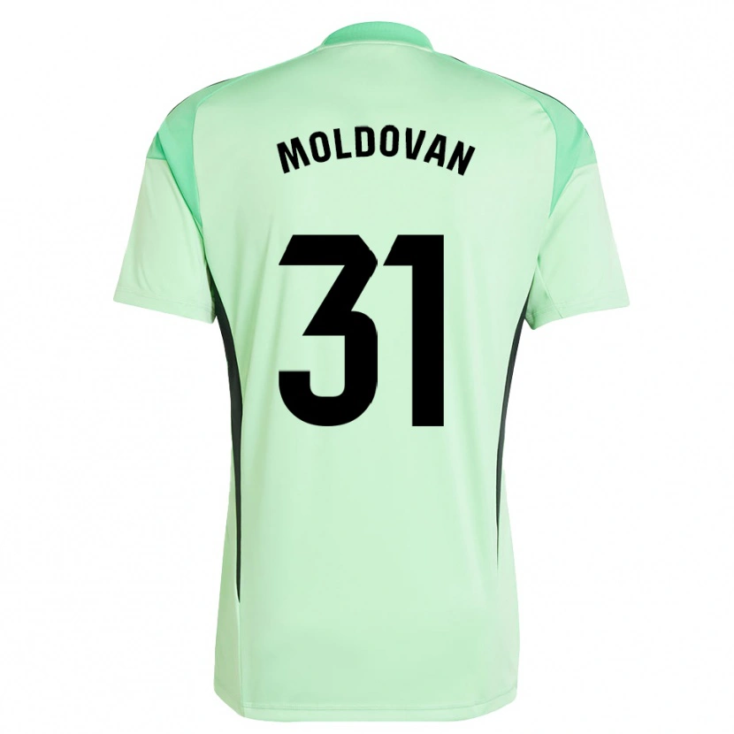 Danxen Børn Horațiu Moldovan #31 Lys Grøn Sort Målmandstrøje 2025/26 Trøje T-shirt