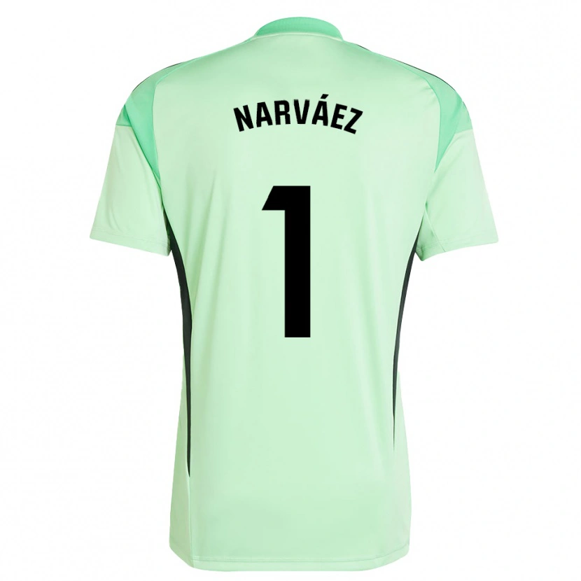 Danxen Børn Miguel Narváez #1 Lys Grøn Sort Målmandstrøje 2025/26 Trøje T-shirt