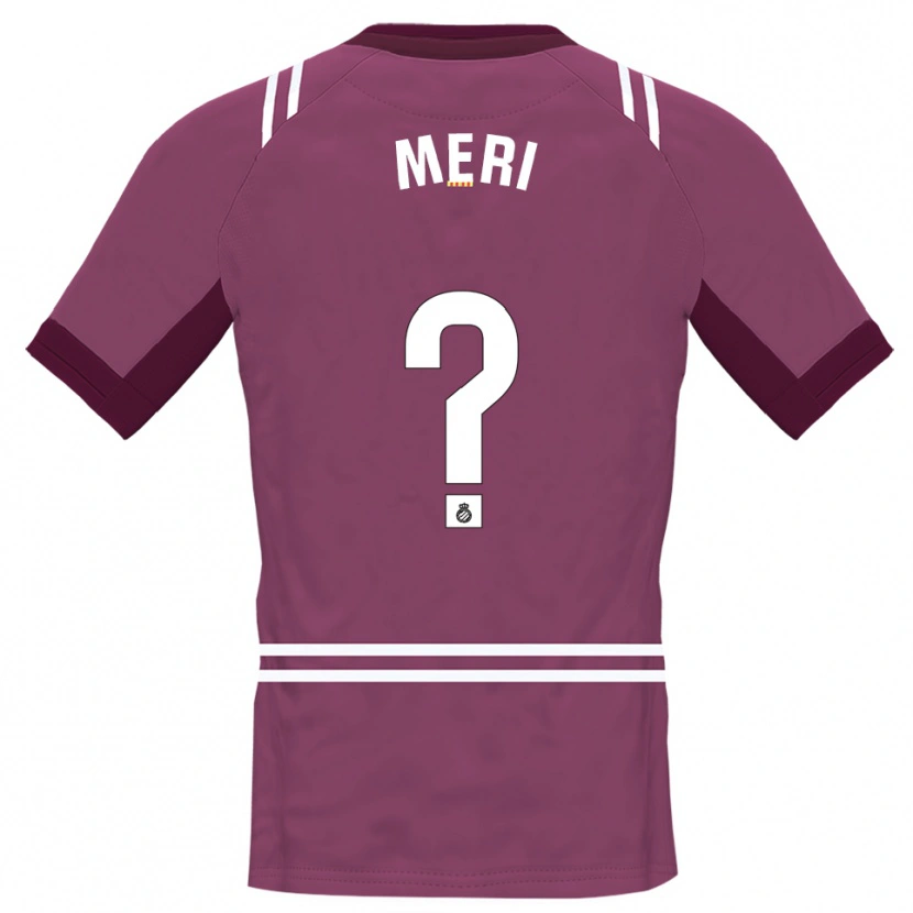 Danxen Børn Meritxel Muñoz Alsina #0 Bordeaux Hvid Målmandstrøje 2025/26 Trøje T-shirt