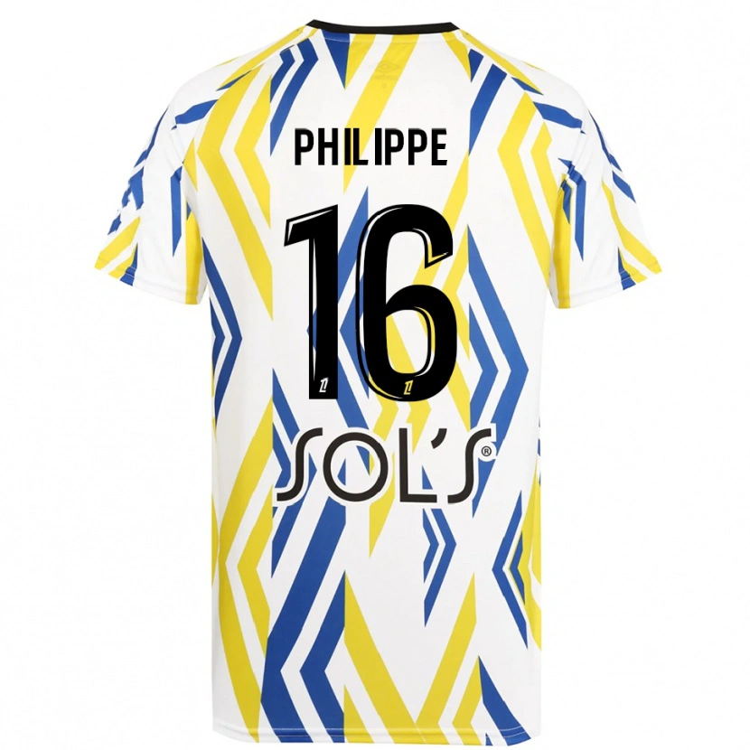 Danxen Børn Laëtitia Philippe #16 Hvid Rød Blå Målmandstrøje 2025/26 Trøje T-shirt