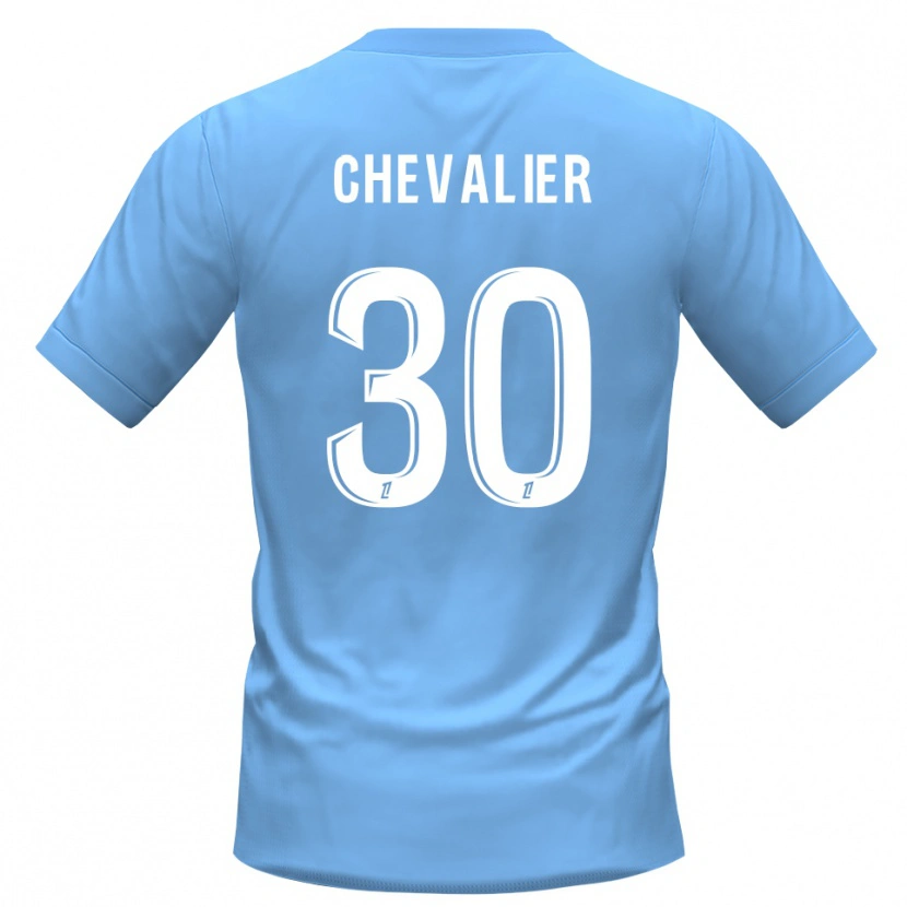 Danxen Børn Lucas Chevalier #30 Blå Sort Målmandstrøje 2025/26 Trøje T-shirt