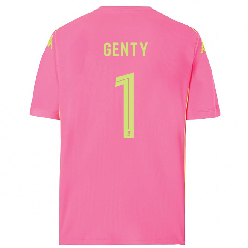 Danxen Børn Julie Genty #1 Hot Pink Målmandstrøje 2025/26 Trøje T-shirt