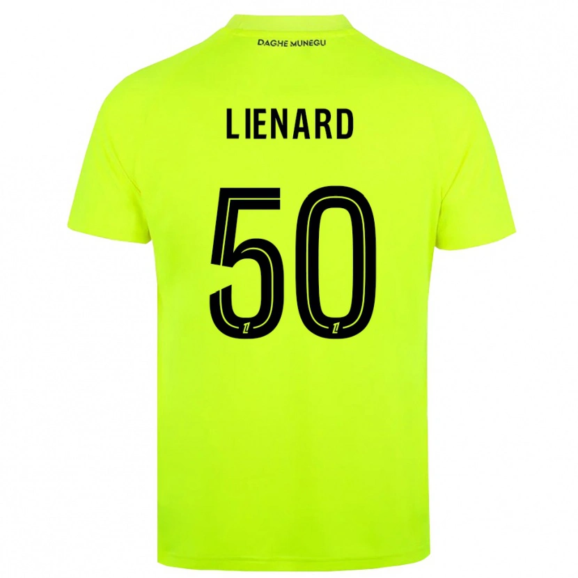 Danxen Børn Yann Lienard #50 Fluorescerende Grøn Sort Målmandstrøje 2025/26 Trøje T-shirt