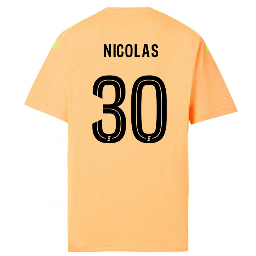 Danxen Børn Lina-Lou Nicolas #30 Lys Orange Sort Målmandstrøje 2025/26 Trøje T-shirt