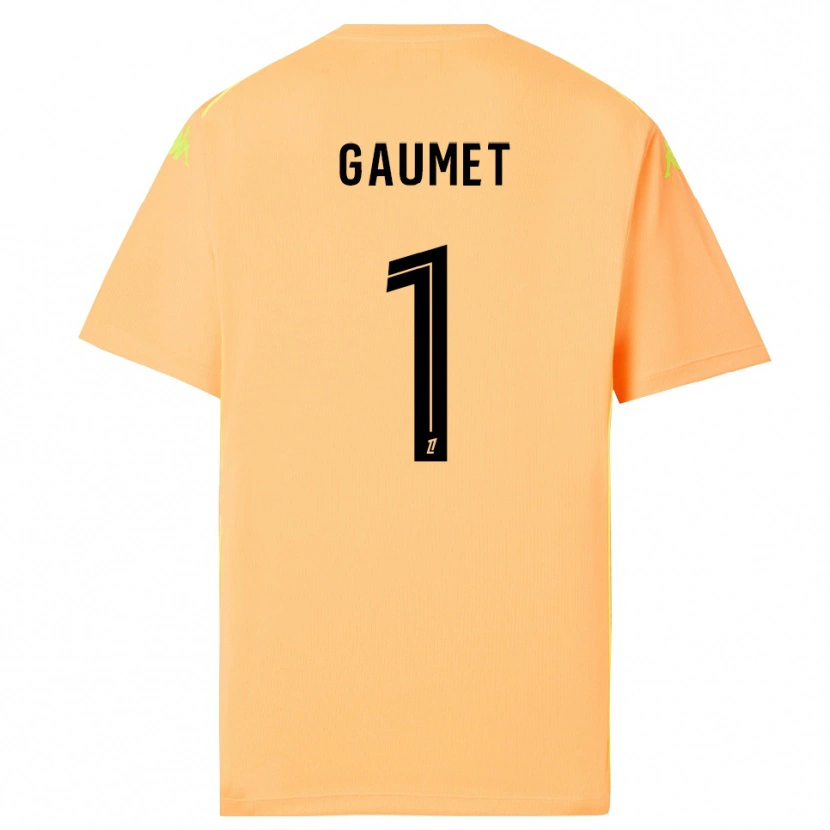 Danxen Børn Noa Gaumet #1 Lys Orange Sort Målmandstrøje 2025/26 Trøje T-shirt