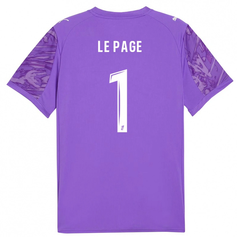 Danxen Børn Noé Le Page #1 Orkidé Hvid Målmandstrøje 2025/26 Trøje T-shirt
