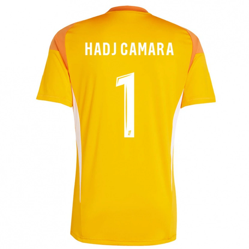 Danxen Børn El Hadj Camara #1 Lys Orange Hvid Målmandstrøje 2025/26 Trøje T-shirt