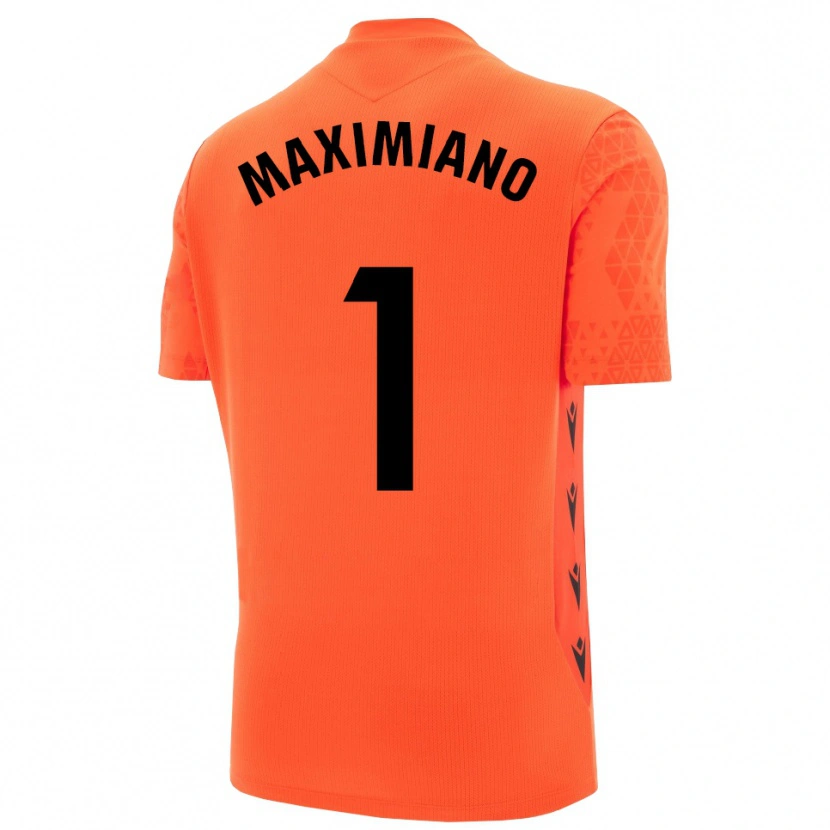 Danxen Børn Luís Maximiano #1 Orange Sort Målmandstrøje 2025/26 Trøje T-shirt