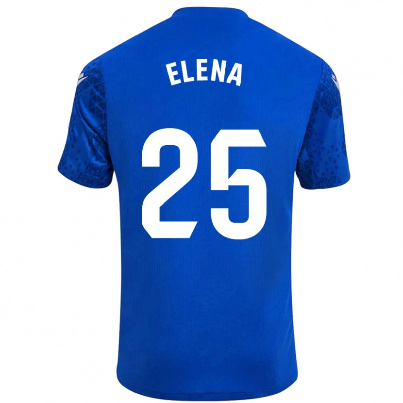 Danxen Børn Elena Gómez Labrador #25 Blå Hvid Målmandstrøje 2025/26 Trøje T-shirt