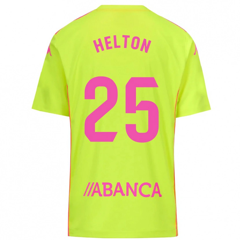 Danxen Børn Helton Leite #25 Gul Grøn Målmandstrøje 2025/26 Trøje T-shirt
