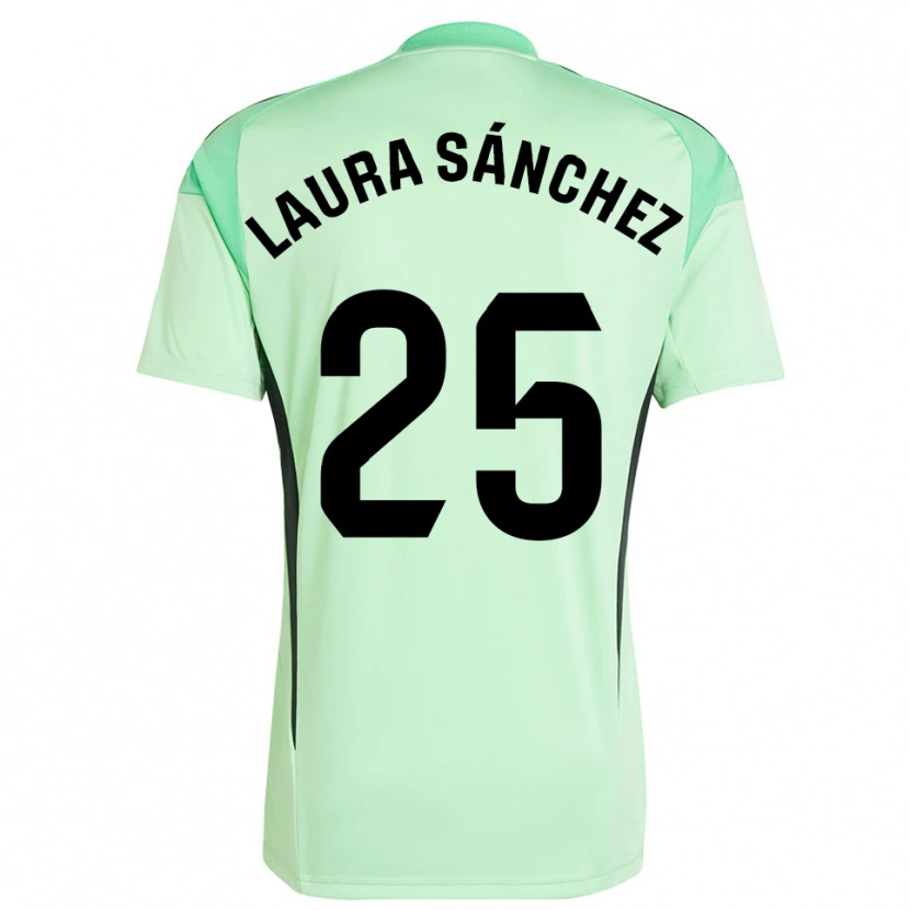 Danxen Børn Laura Sánchez Comuñas #25 Lys Orange Sort Målmandstrøje 2025/26 Trøje T-shirt