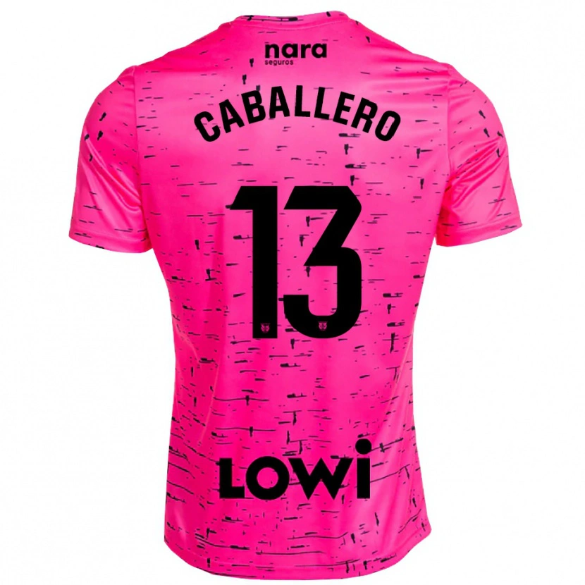 Danxen Børn Hugo Caballero #13 Dyb Pink Sort Målmandstrøje 2025/26 Trøje T-shirt