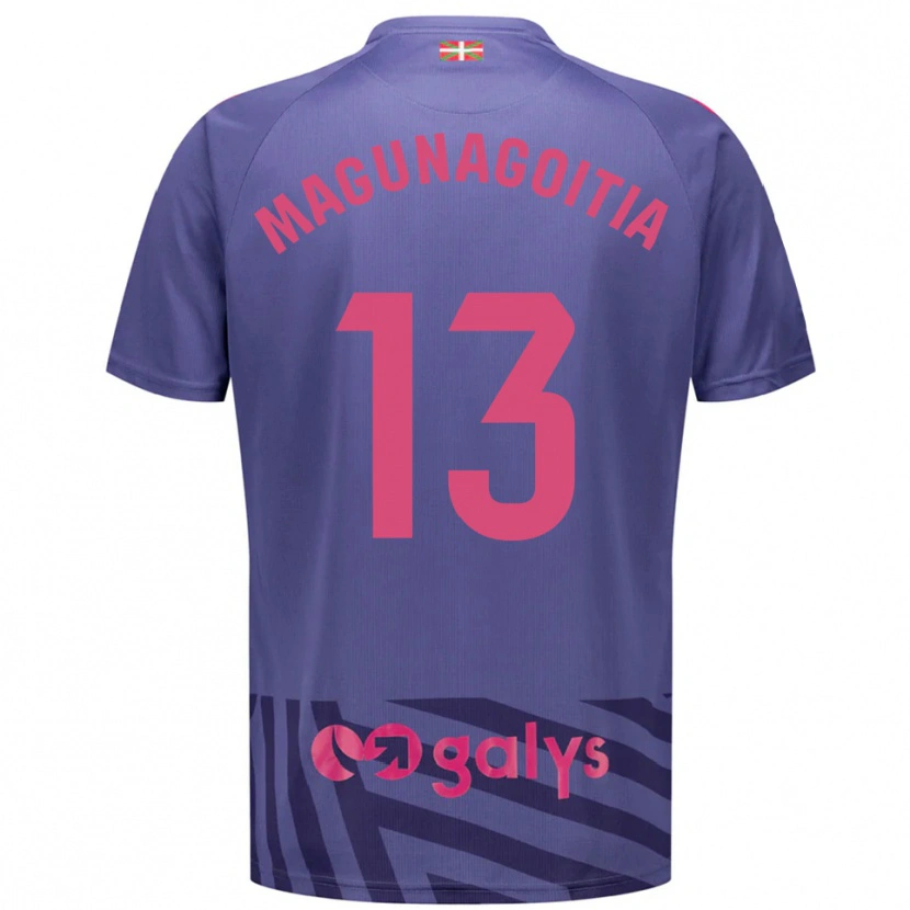 Danxen Børn Jonmi Magunagoitia #13 Blå Grå Lilla Målmandstrøje 2025/26 Trøje T-shirt