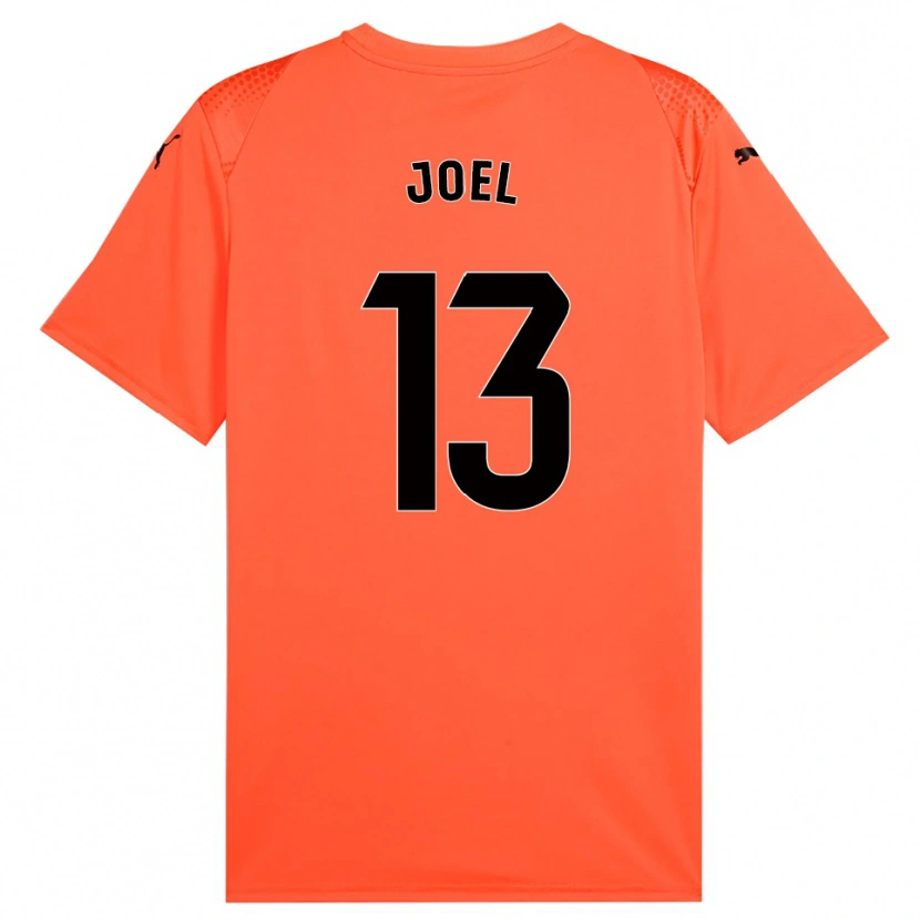 Danxen Børn Christian Joel #13 Orange Sort Rød Målmandstrøje 2025/26 Trøje T-shirt
