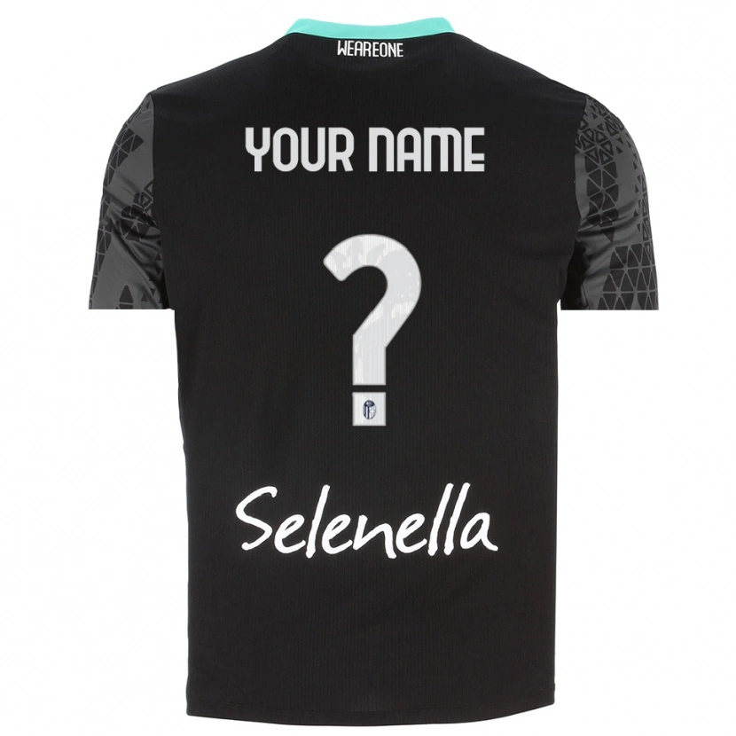 Danxen Børn Bologna FC 1909 Grå Sort Hvid Målmandstrøje 2025/26 Trøje T-shirt