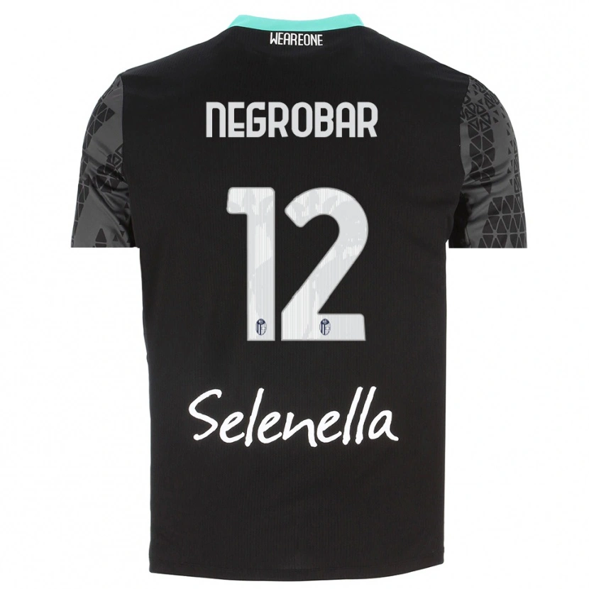 Danxen Børn Lucas Negrobar #12 Grå Sort Hvid Målmandstrøje 2025/26 Trøje T-shirt