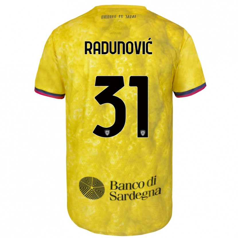 Danxen Børn Boris Radunović #31 Gul Sort Målmandstrøje 2025/26 Trøje T-shirt