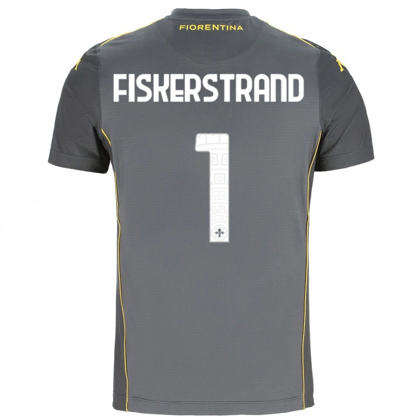 Danxen Børn Cecilie Fiskerstrand #1 Mørkegrå Gul Målmandstrøje 2025/26 Trøje T-shirt