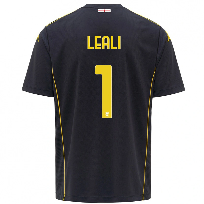 Danxen Børn Nicola Leali #1 Sort Gul Målmandstrøje 2025/26 Trøje T-shirt