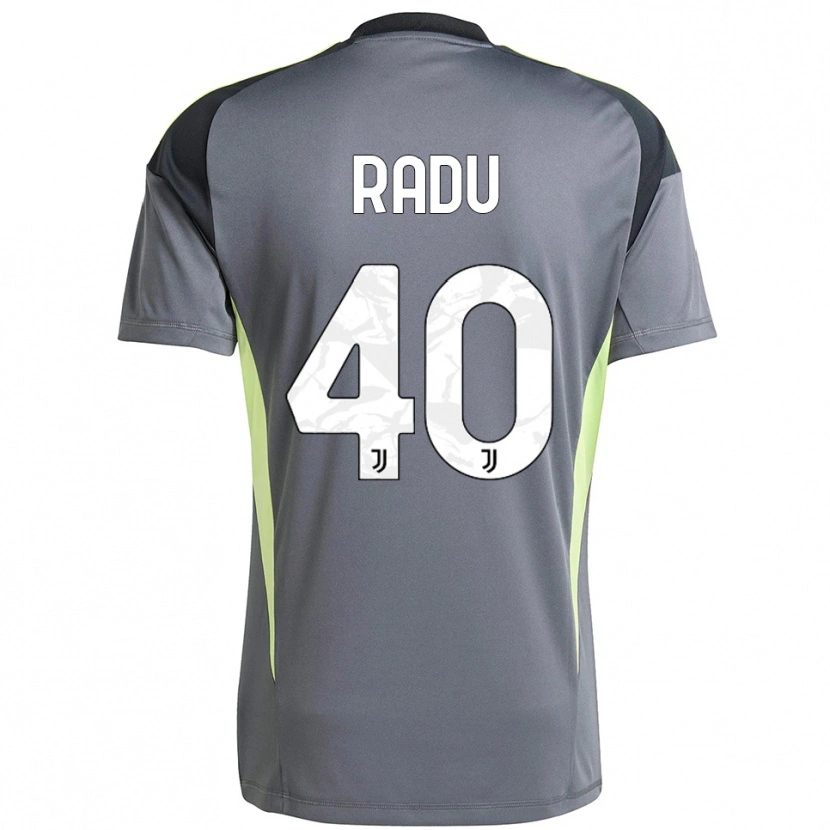 Danxen Børn Riccardo Radu #40 Mørkegrå Hvid Målmandstrøje 2025/26 Trøje T-shirt