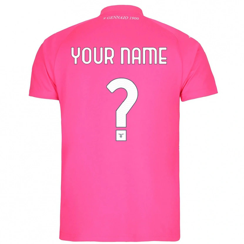 Danxen Børn SS Lazio Dyb Pink Målmandstrøje 2025/26 Trøje T-shirt