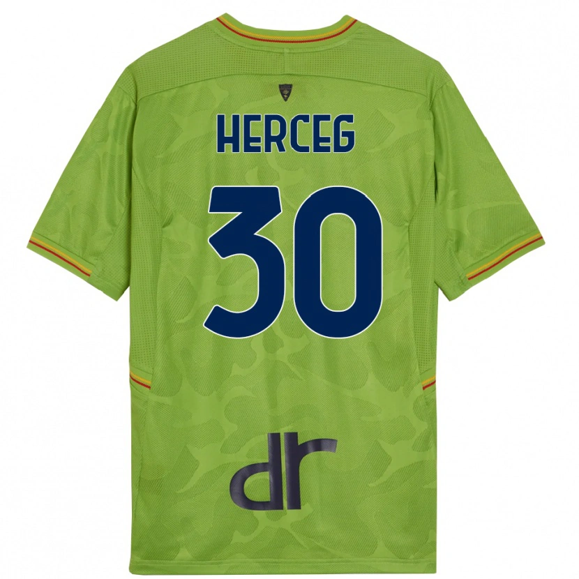 Danxen Børn Lovro Herceg #30 Skovgrøn Sort Målmandstrøje 2025/26 Trøje T-shirt