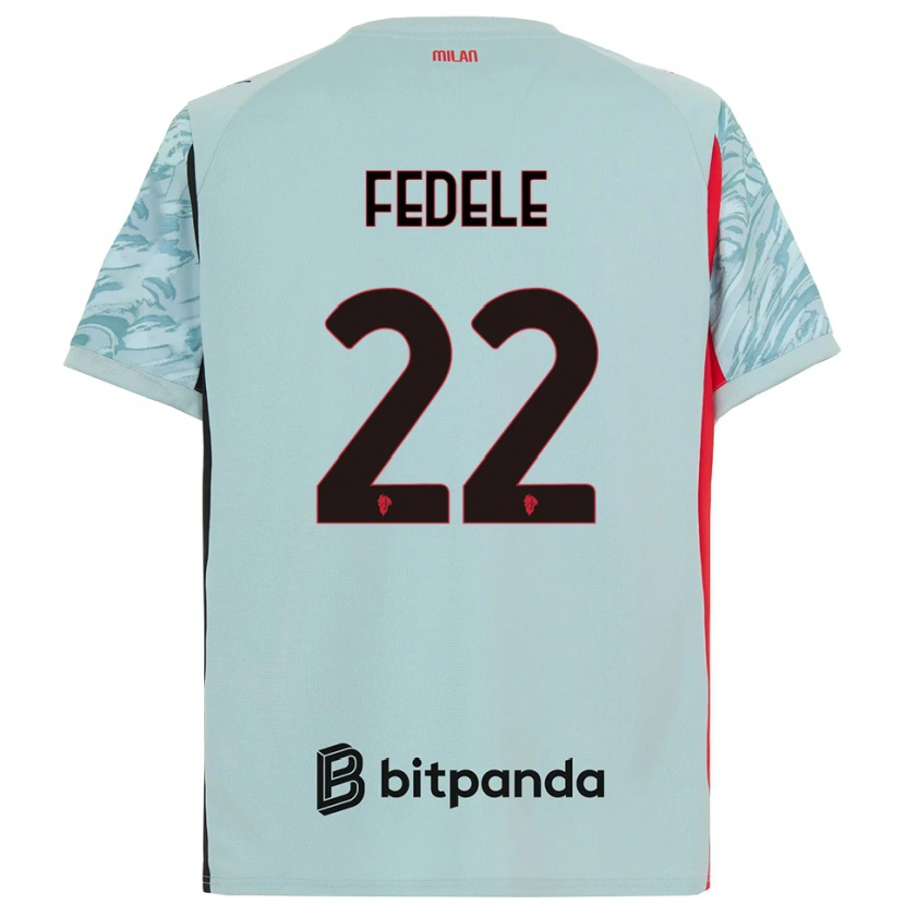 Danxen Børn Noemi Fedele #22 Lyseblå Rød Målmandstrøje 2025/26 Trøje T-shirt