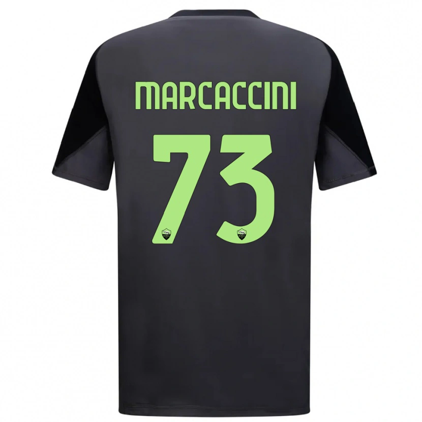 Danxen Børn Alessio Marcaccini #73 Sort Lysegrøn Målmandstrøje 2025/26 Trøje T-shirt