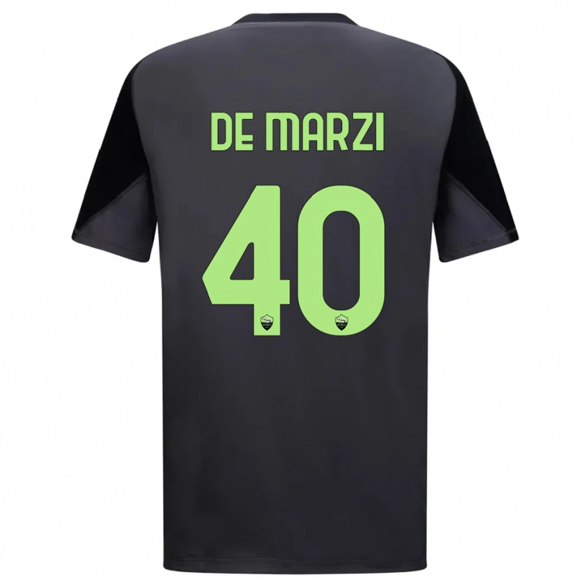 Danxen Børn Giorgio De Marzi #40 Sort Lysegrøn Målmandstrøje 2025/26 Trøje T-shirt