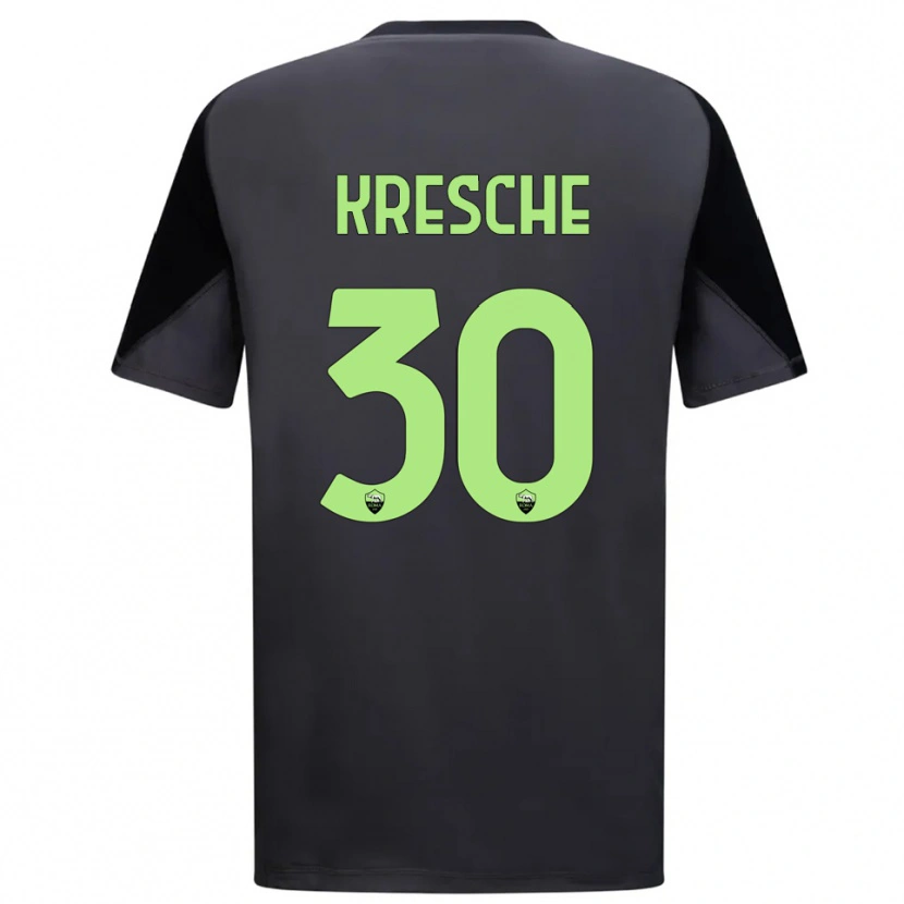 Danxen Børn Isabella Kresche #30 Sort Lysegrøn Målmandstrøje 2025/26 Trøje T-shirt