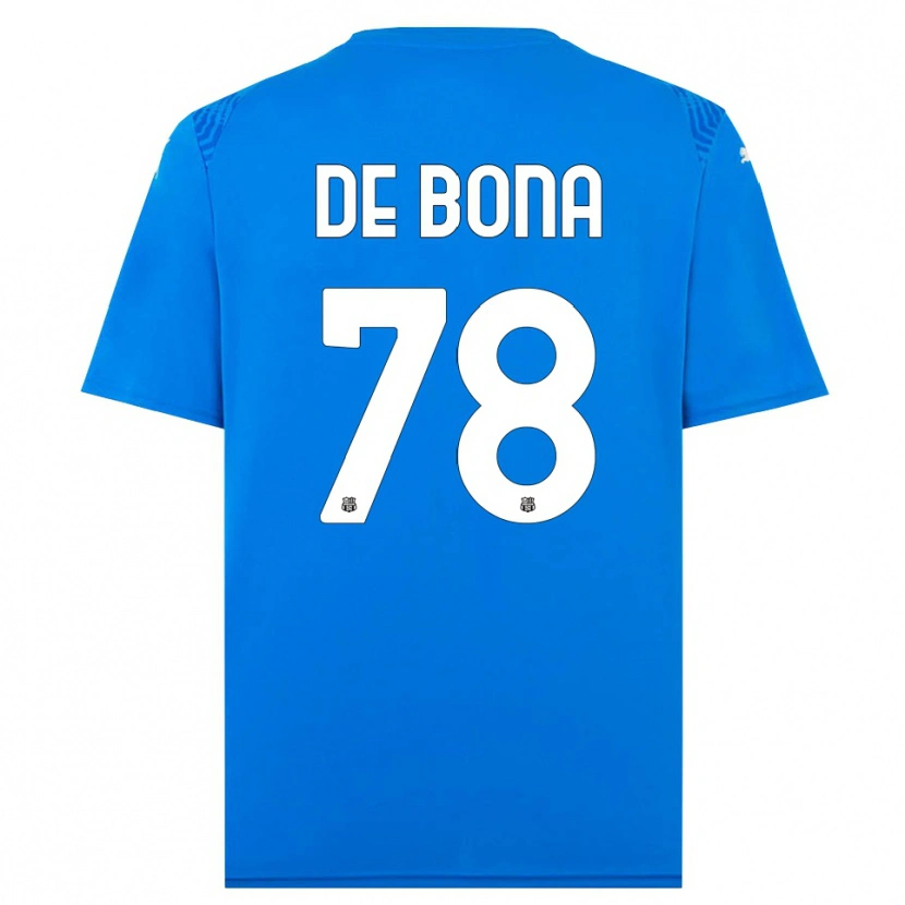 Danxen Børn Francesca De Bona #78 Blå Hvid Målmandstrøje 2025/26 Trøje T-shirt
