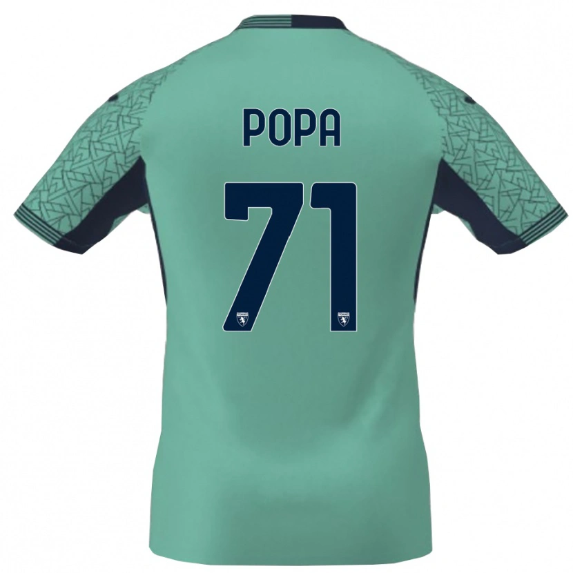 Danxen Børn Mihai Popa #71 Blå Lagune Målmandstrøje 2025/26 Trøje T-shirt