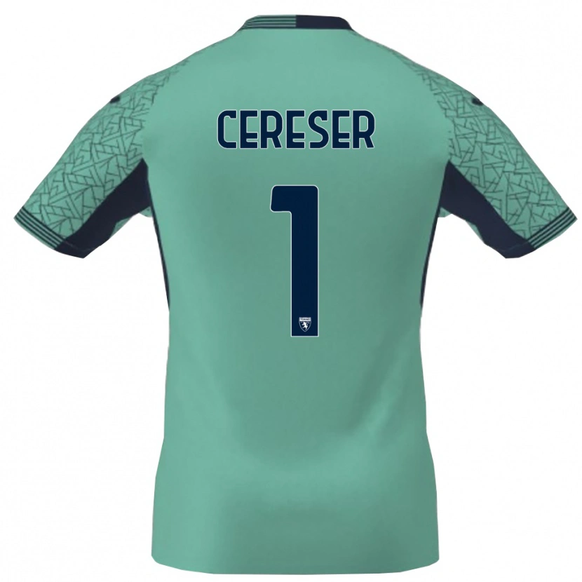 Danxen Børn Francesco Cereser #1 Blå Lagune Målmandstrøje 2025/26 Trøje T-shirt