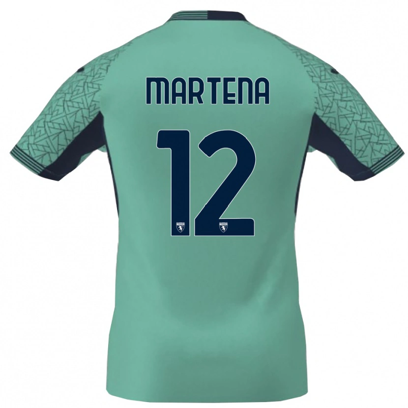 Danxen Børn Gabriele Martena #12 Blå Lagune Målmandstrøje 2025/26 Trøje T-shirt
